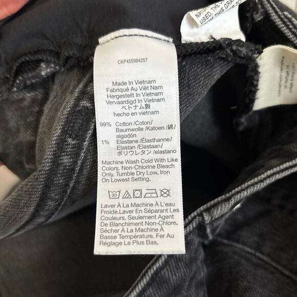 Madewell Maternity Side-Panel Perfect Vintage Jeans in Faded Black Lunar Wash 33 - Picture 9 of 10